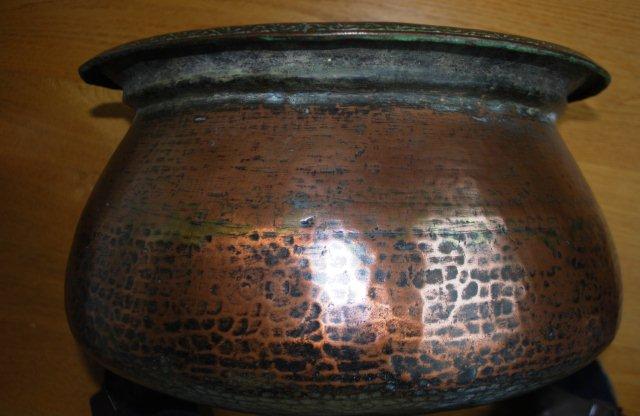 Antique Omani copper pot Antique Omani copper pot